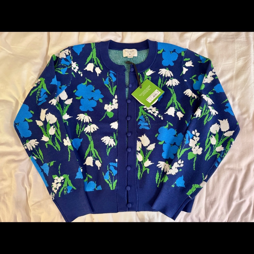 NWT kate spade new york x Target Mixed Floral Cardigan - size Large